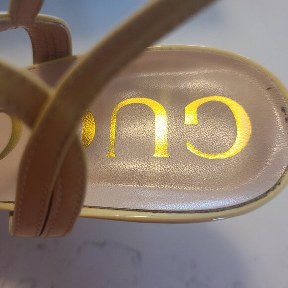 Gucci Vernice Crystal Patent Leather Sandals/Heels - Picture 11 of 12